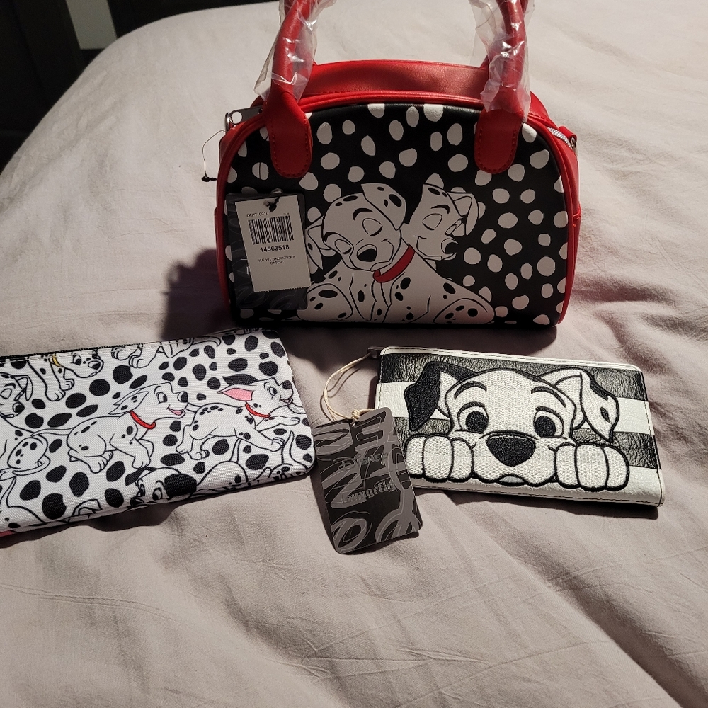 Hand bag, wallet, and makeup bag